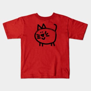 Chonk Animals Cat Makes it Better Kids T-Shirt